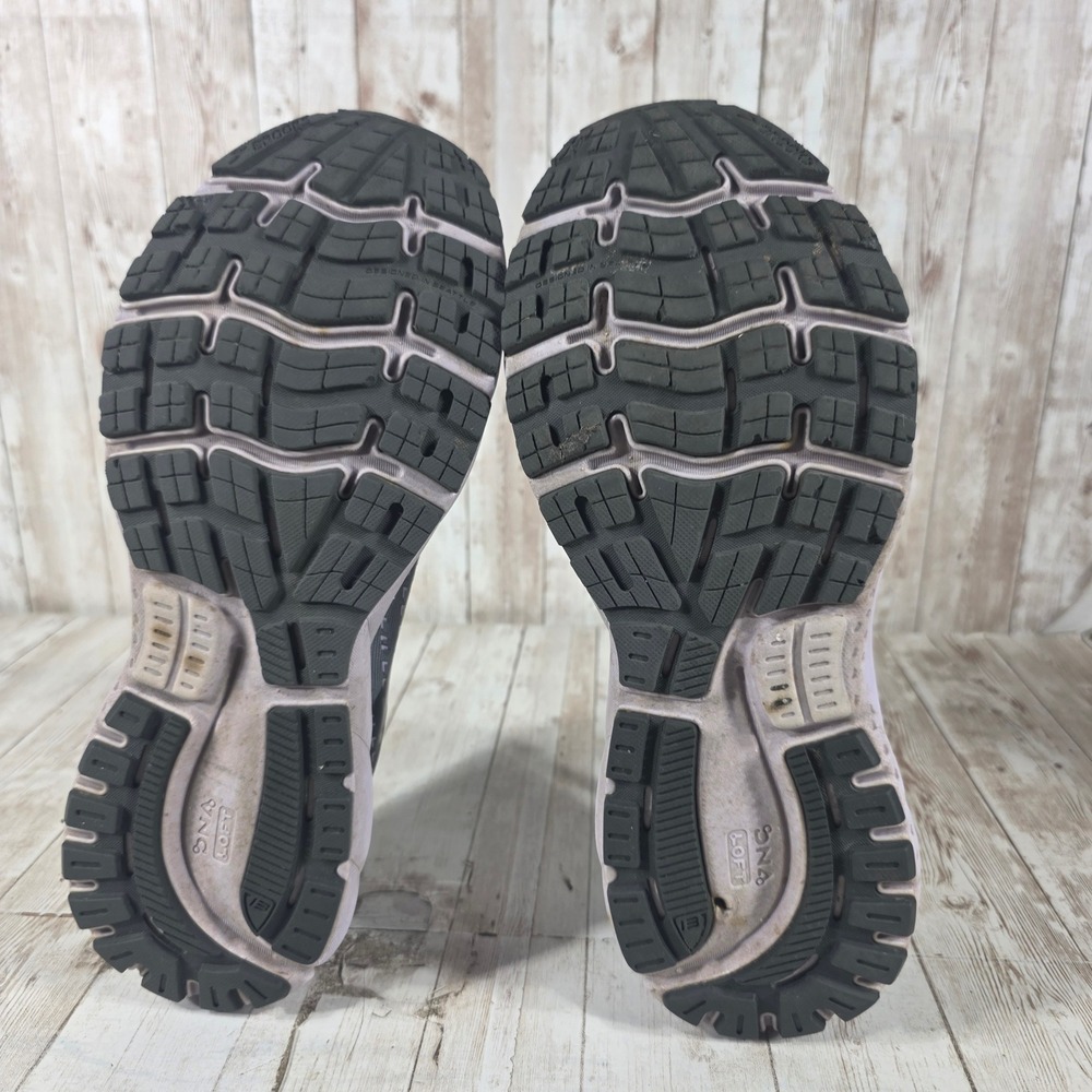 Brooks Ghost 13‎ Womens 11 Running Shoes Grey Black Lavender 1203381B084 - Picture 7 of 8